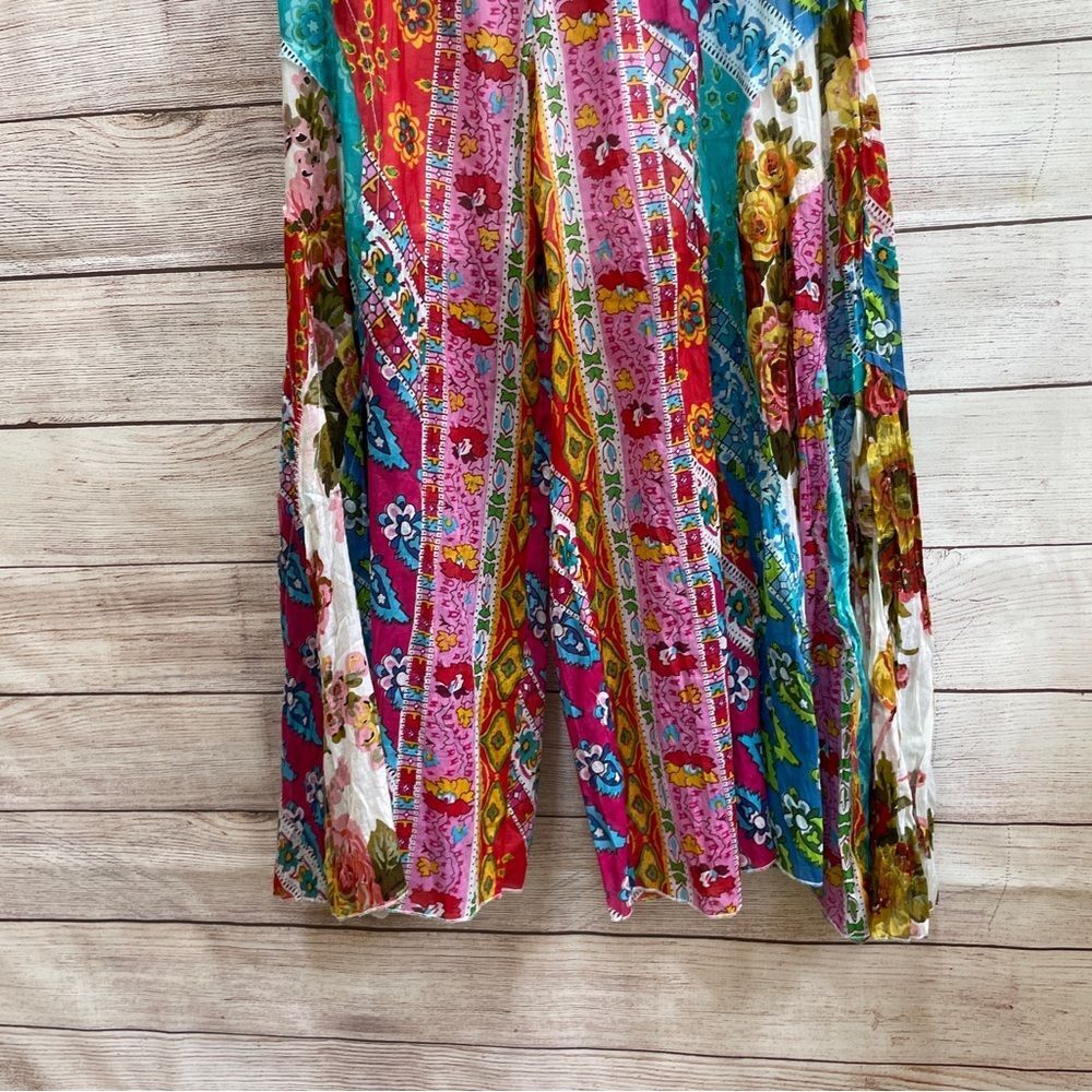 Colorful Patchwork Ankle Pants - image 3